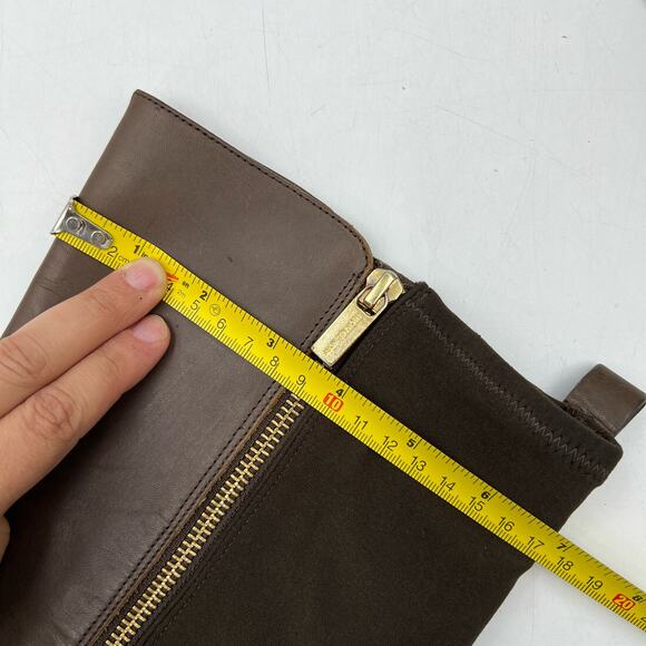 Michael Kors Arley Riding Boots Brown Knee High Leather - Picture 9 of 12